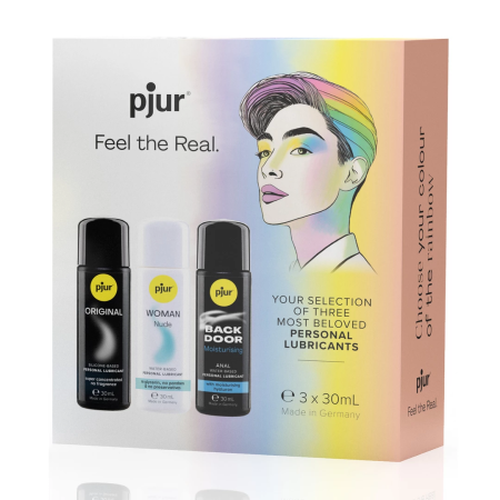 pjur Pride Box Set - 3-Pack Lubricant Collection, 3 x 30ml