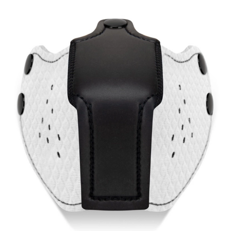 Ouch! Neoprene White K9 Style Adjustable Muzzle Mask