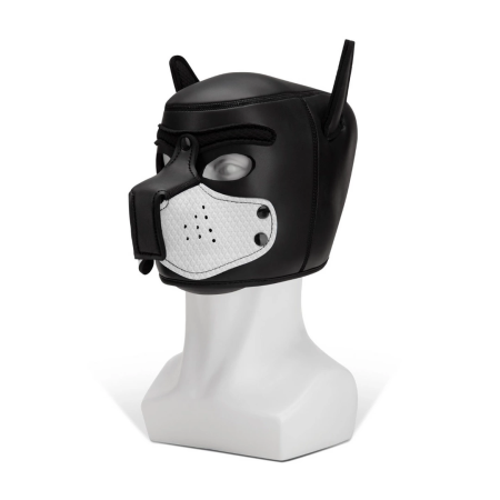 Ouch! Neoprene White K9 Style Adjustable Muzzle Mask