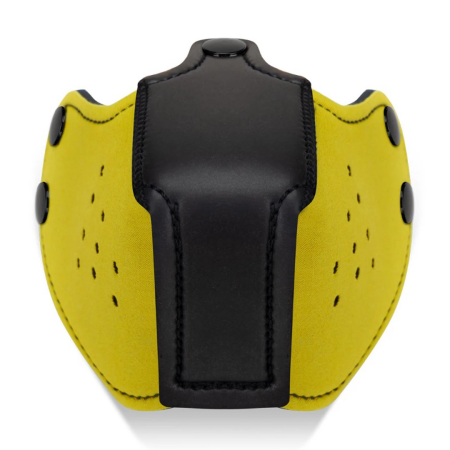 Master Series K9 Neoprene Puppy Muzzle Yellow - Adjustable Canine Mask