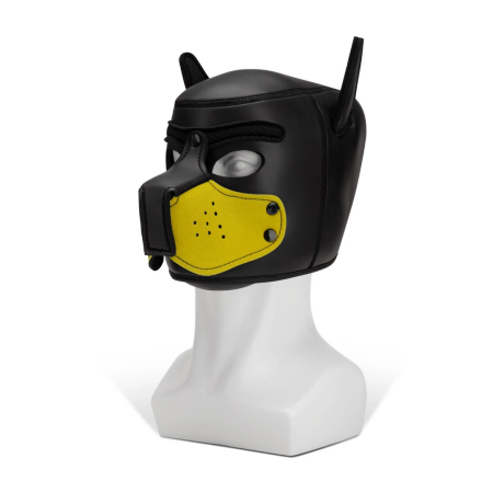 Master Series K9 Neoprene Puppy Muzzle Yellow - Adjustable Canine Mask