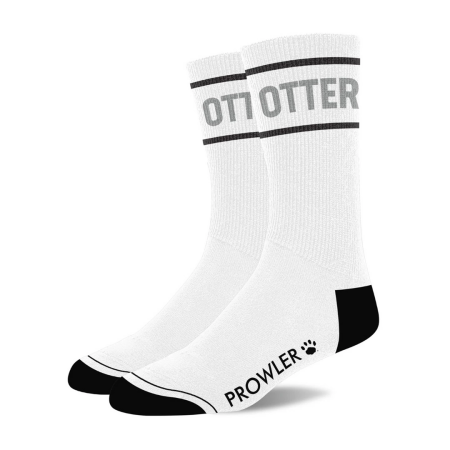 Prowler RED Otter Socks White/Grey - Classic Cotton Model, Size M/L