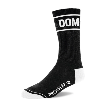 Prowler RED Dom Socks Black/White - Durable Statement Socks, Size Universal
