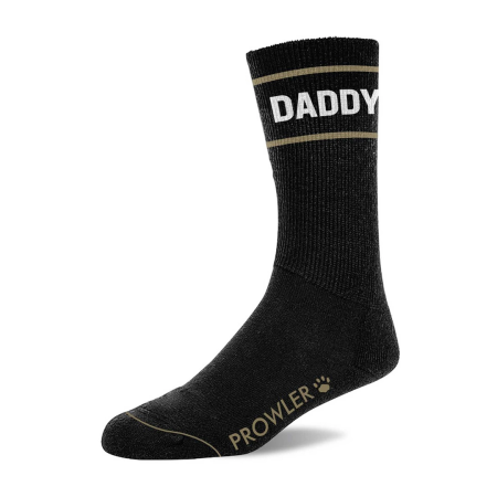 Prowler RED Daddy Socks Black/White - Cotton Comfort Unisex Crew