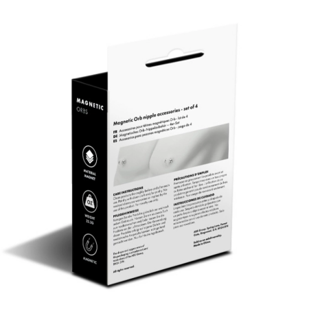 Prowler RED Magnetic Orbs Silver Set - 4 Pairs, Dual Sizes