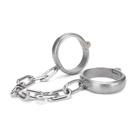 Prowler RED Heavy Duty Stainless Steel Ankle Restraints Silver