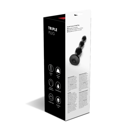 Prowler RED Triple Plug Black - Graduated Bead System 24cm