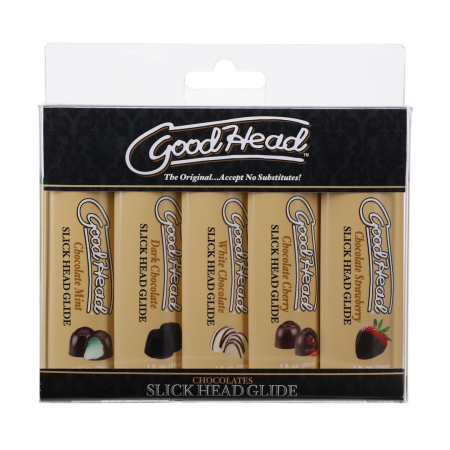 Doc Johnson GoodHead Chocolate Flavored Water-Based Glide 5x29ml Set