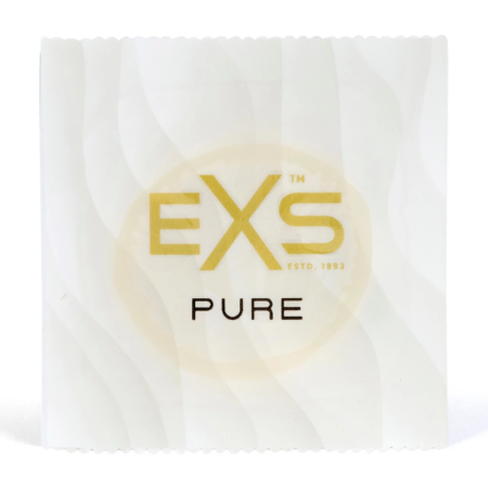 EXS Pure Ultra-Thin Condoms 100-Pack | Recyclable Packaging, Natural Fit