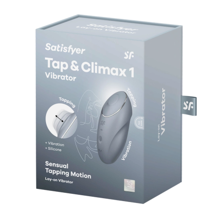 Satisfyer Tap Climax 1 Bluegrey - Dual Stimulation Lay-On Device