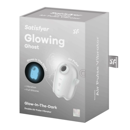 Satisfyer Glowing Ghost White - Illuminated Intimate Machine, Compact Design