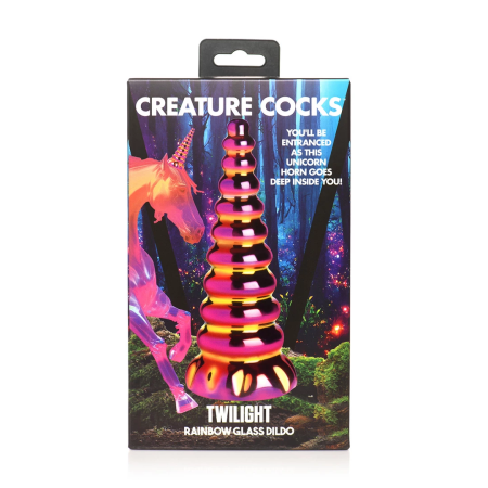 Twilight Glass Rainbow Intimate Wand - Borosilicate, Colorful, 20 cm