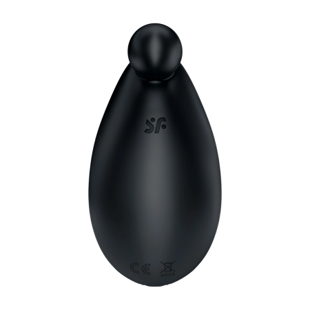 Satisfyer Spot On 2 Black - Lay-On Vibrator, Flexible Silicone, 12 Modes