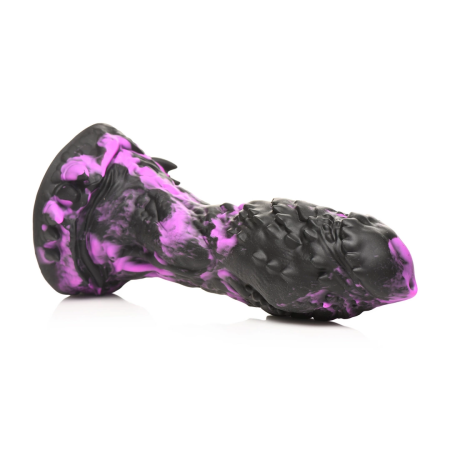 Blush Novelties Grim Silicone Model - Large Textured Purple-Black