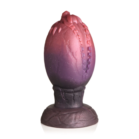 XR Brands Dragon Hatch Silicone Egg XL - Textured Fantasy Design