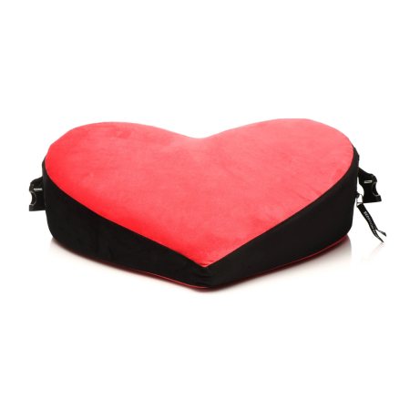 Sportsheets Bondage Love Pillow Black/Red - Ergonomic Positioning Support
