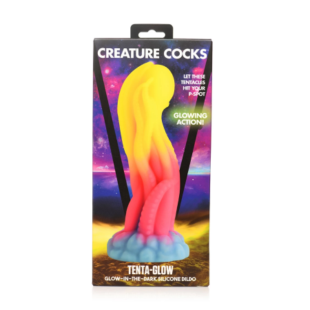 Creature Cocks Tenta Glow Silicone Tentacle Model - Glow-in-the-Dark, 22 cm