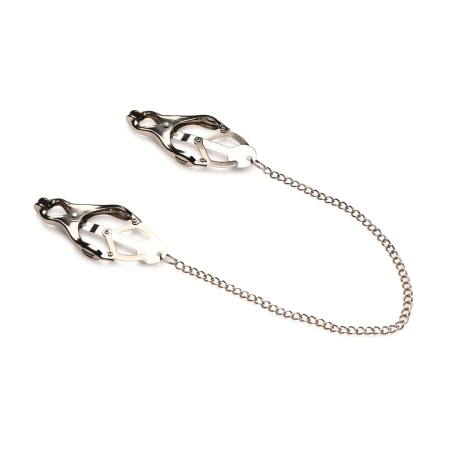 Primal Spiked Clover Adjustable Nipple Clamp Set, Nickel-Free Metal, 30cm Chain