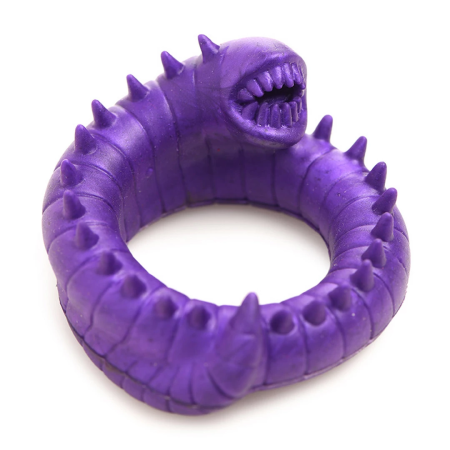XR Brands Slitherine Silicone Ring Purple - Flexible Anatomical Design