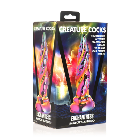 Creature Cocks Enchantress Rainbow Glass Model - Textured Artistic Design