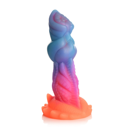 Blush Novelties Aqua Cock Silicone Model Glow-in-the-Dark Blue 20 cm
