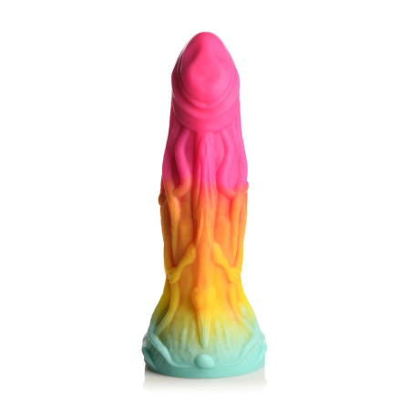 XR Brands Shape Shifter Alien Silicone Model with Suction Base, Multicolor