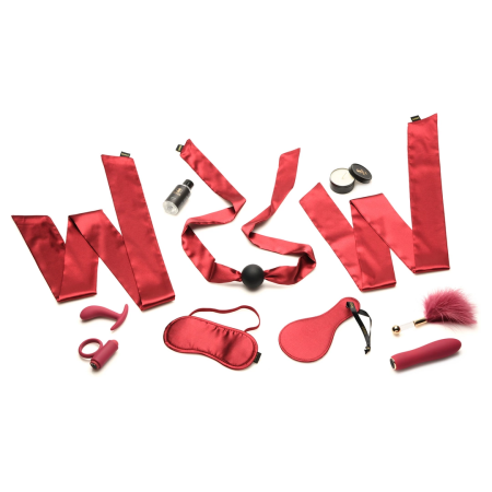 XR Brands Lover’s Bondage Massage Set Red - Sensory Play Collection