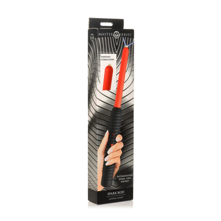 XR Brands Spark Rod Zapping Wand Red - Precision Electro Stimulation