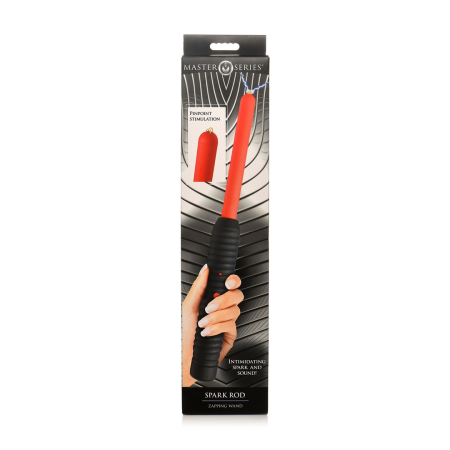 XR Brands Spark Rod Zapping Wand Red - Precision Electro Stimulation