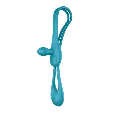 Satisfyer Plug and Play 1 Partner Vibrator Bluegreen Flexible Silicone