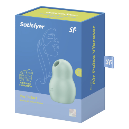 Satisfyer Pro To Go 1 Double Air Pulse Vibrator - Compact Travel Model