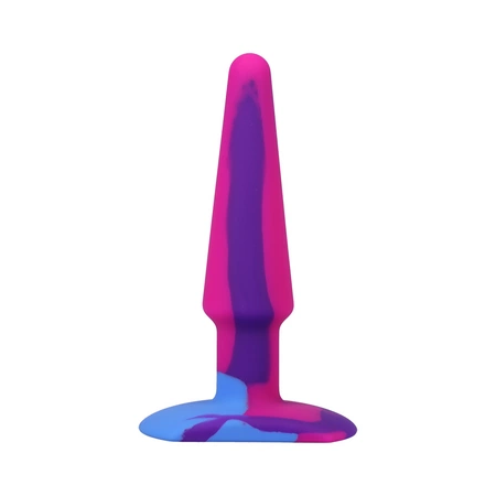 A-Play Groovy Silicone Anal Plug 12cm Multicolor by Doc Johnson