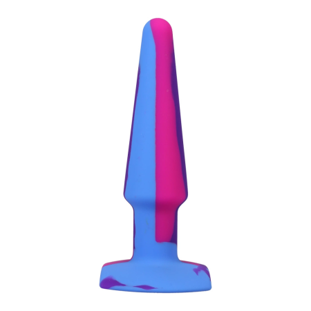 A-Play Groovy Silicone Anal Plug 12cm Multicolor by Doc Johnson