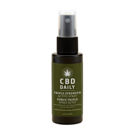CBD Daily Active Triple Action Spray 60ml - Cooling Menthol Formula