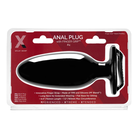 Perfect Fit Finger Grip Plug #4L - Large Intimate Plug with Finger Handle