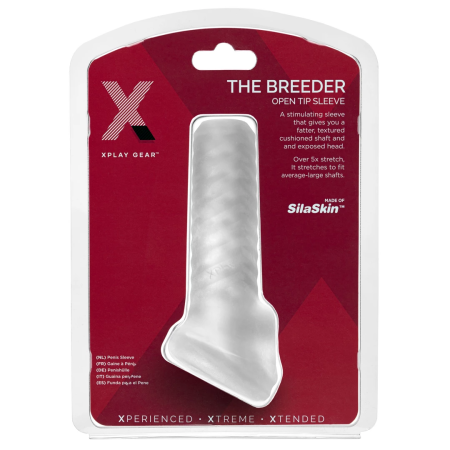 Perfect Fit XPlay Breeder Intimate Sleeve Open Tip Transparent