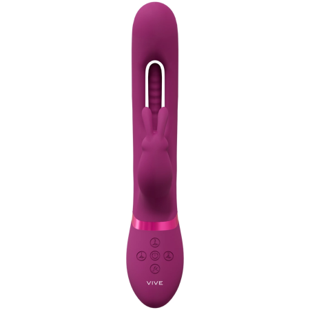 VIVE Mika Pink - Triple Motor Vibrator with G-Spot Flapping System