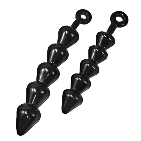 Master Series Anal Links Extra Large Intimate Bead Chain Black TPE