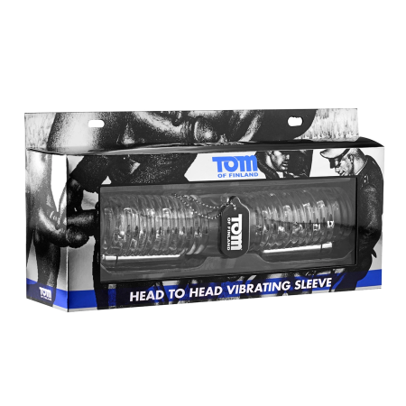 XR Brands Head-To-Head Dual Vibrating Intimate System Transparent