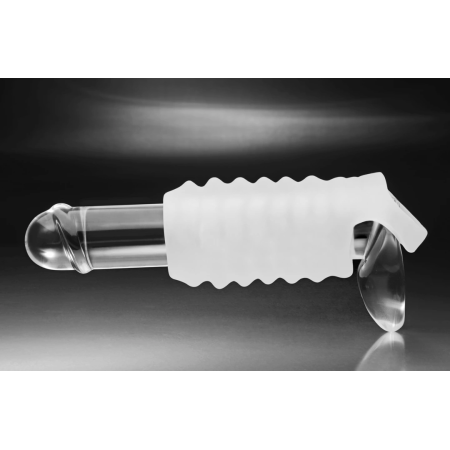 Tom of Finland Ultra Soft Ribbed Sleeve with Ball Strap, Stretchy