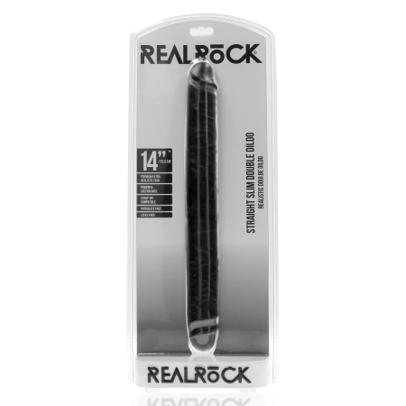 RealRock Slim Double Ended 14'' Intimate Machine Black Flexible 35.6cm