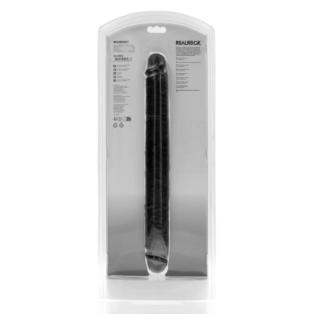 RealRock Slim Double Ended 14'' Intimate Machine Black Flexible 35.6cm