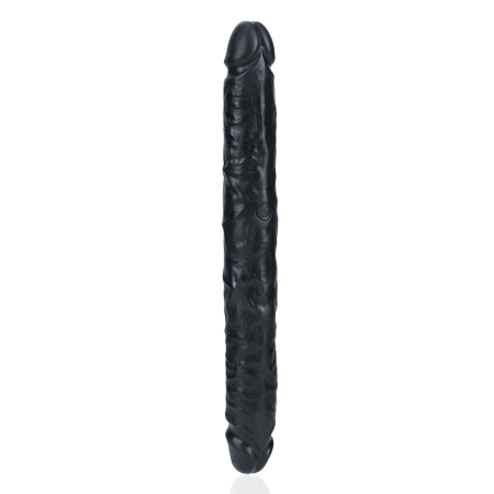 RealRock Slim Double Ended Model 30.5 cm Black - Flexible Intimate Toy