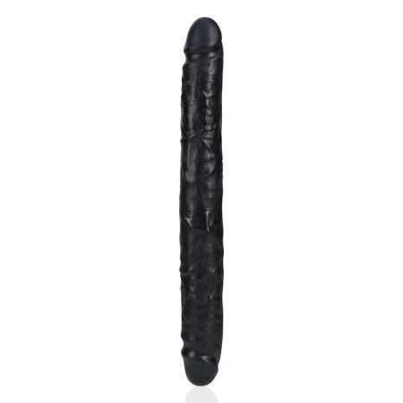 RealRock Slim Double Ended Model 30.5 cm Black - Flexible Intimate Toy