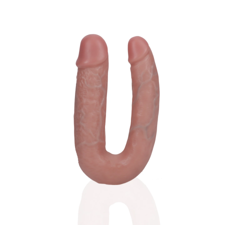 RealRock U-Shaped Dual-Ended Model 12.7 cm - Flesh Tone Silicone