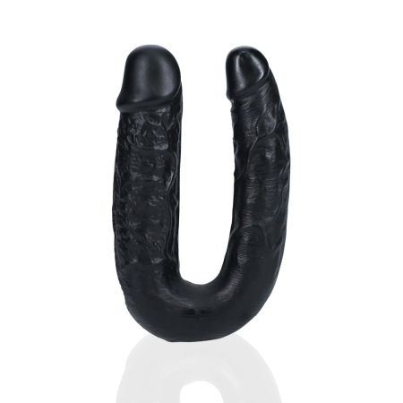 RealRock U-Shaped Intimate Duo Model 12.7 cm Black Flexible Design