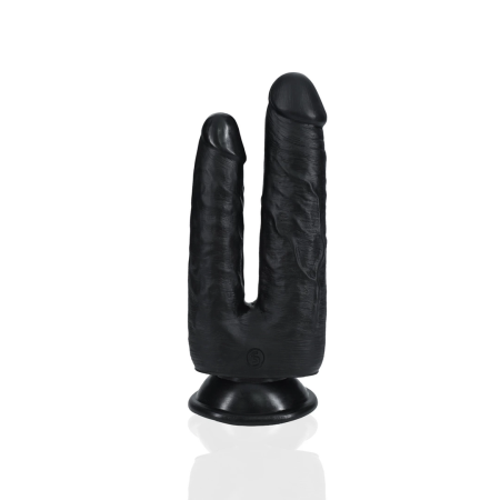 RealRock Double Trouble 5/6 Black - Dual-Ended Silicone Model 12.7/15.2 cm