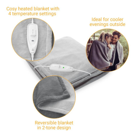 Medisana HDW šildanti paklodė pilka