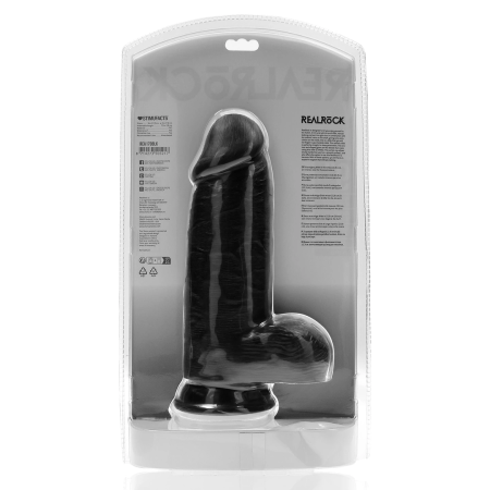 RealRock Extra Thick 23 cm Anatomical Model with Suction Cup Black