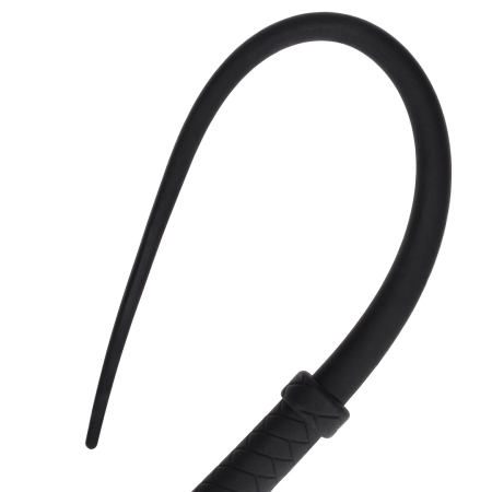 EasyToys Silicone Impact Tail Whip Black - Flexible Precision Model